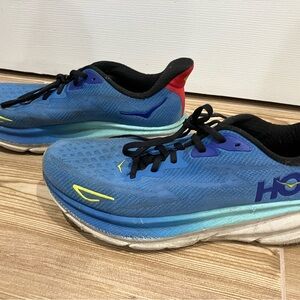 Hoka Clinton 9 - Size 10 - Blue Running Shoes